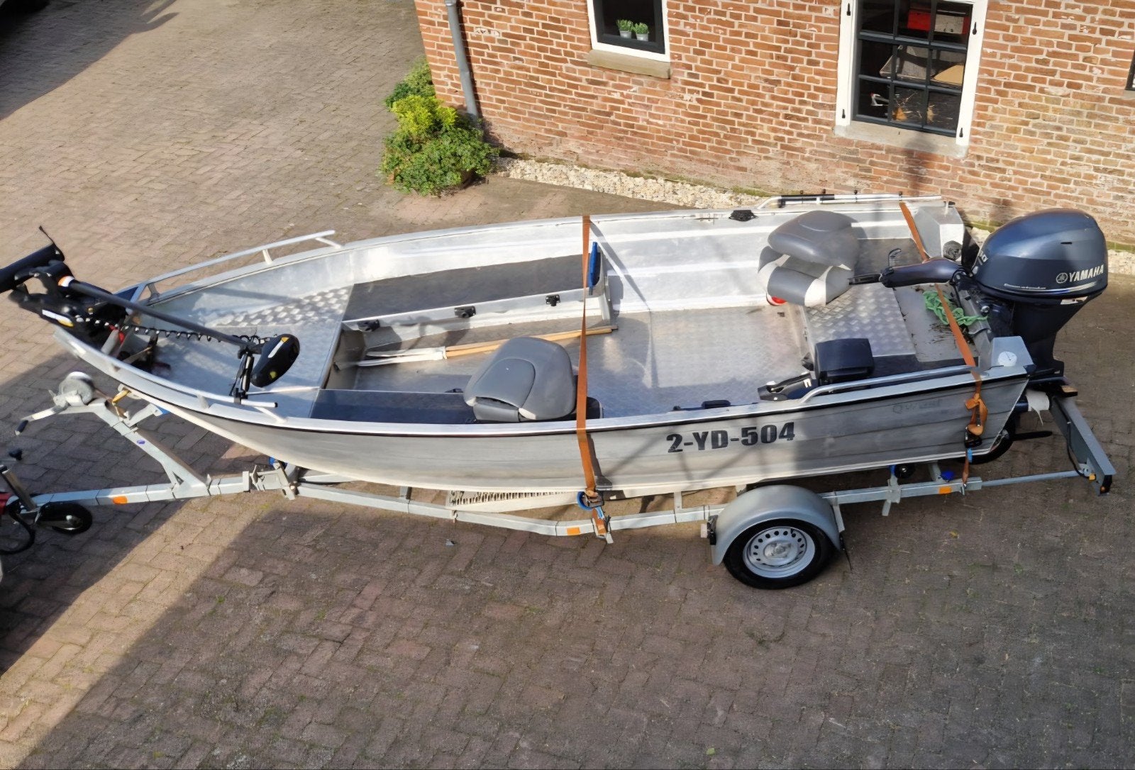 Qwest Boot R450, Yamaha 40pk, kantel trailer, Watersport en Boten, Overige merken, Gebruikt, Aluminium, Ophalen of Verzenden