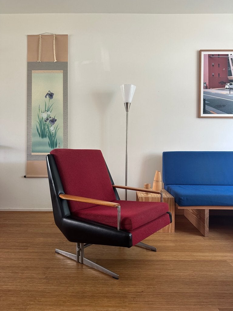 Vintage Louis van Teeffelen stoel Ranka, Ophalen, Gebruikt, Minder dan 75 cm, Mid-modern design