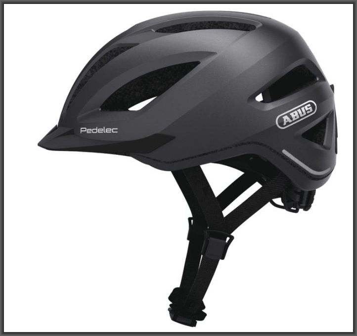 Abus fietshelm pedelec1.1 titan (maat 52-57), Fietsen en Brommers, Ophalen, M, Abus Pedelec 1.1, Zo goed als nieuw
