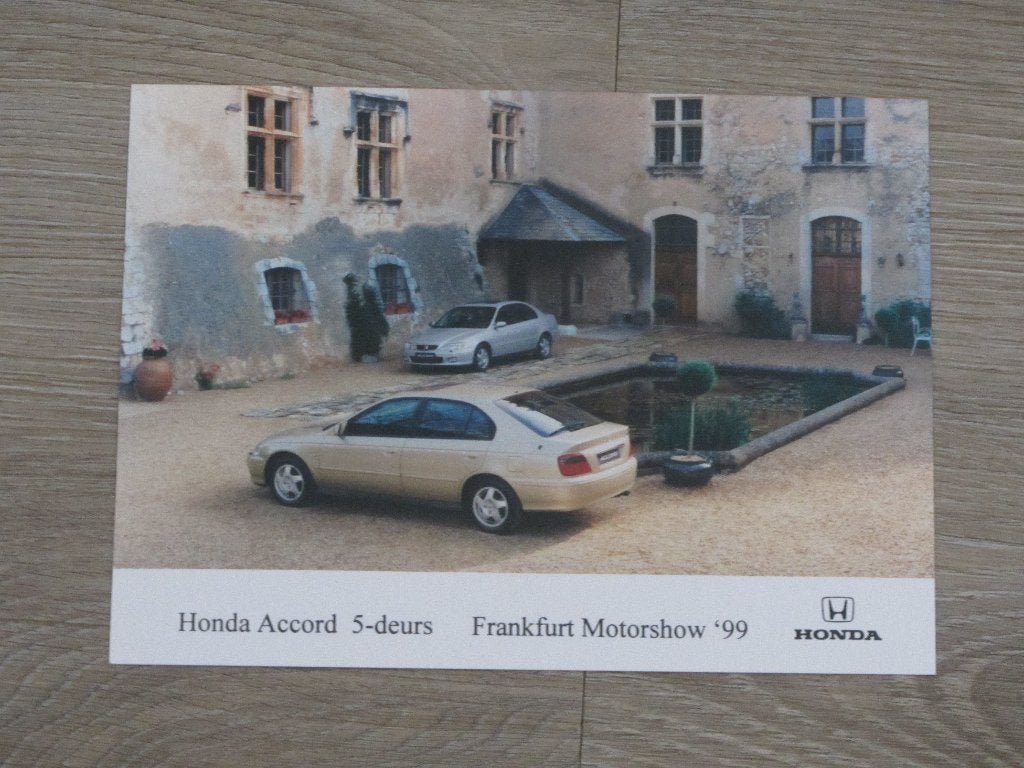 Honda Accord 5-deurs Frankfurt Motorshow '99 Persfoto, Honda, Ophalen of Verzenden, Zo goed als nieuw, Honda