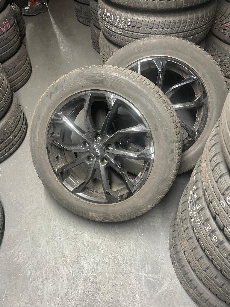 Kia winterbanden + velgen, Ophalen, 18 inch, Gebruikt, Banden en Velgen