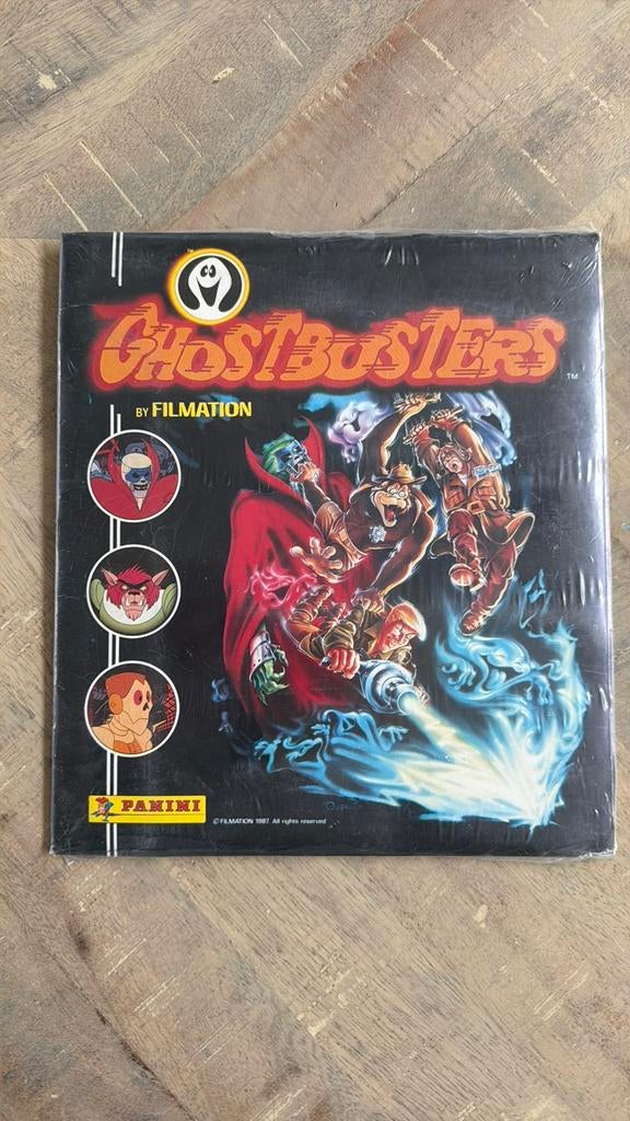 Panini ghostbusters leeg album met complete stickerset, Verzenden, Zo goed als nieuw, Meerdere stickers