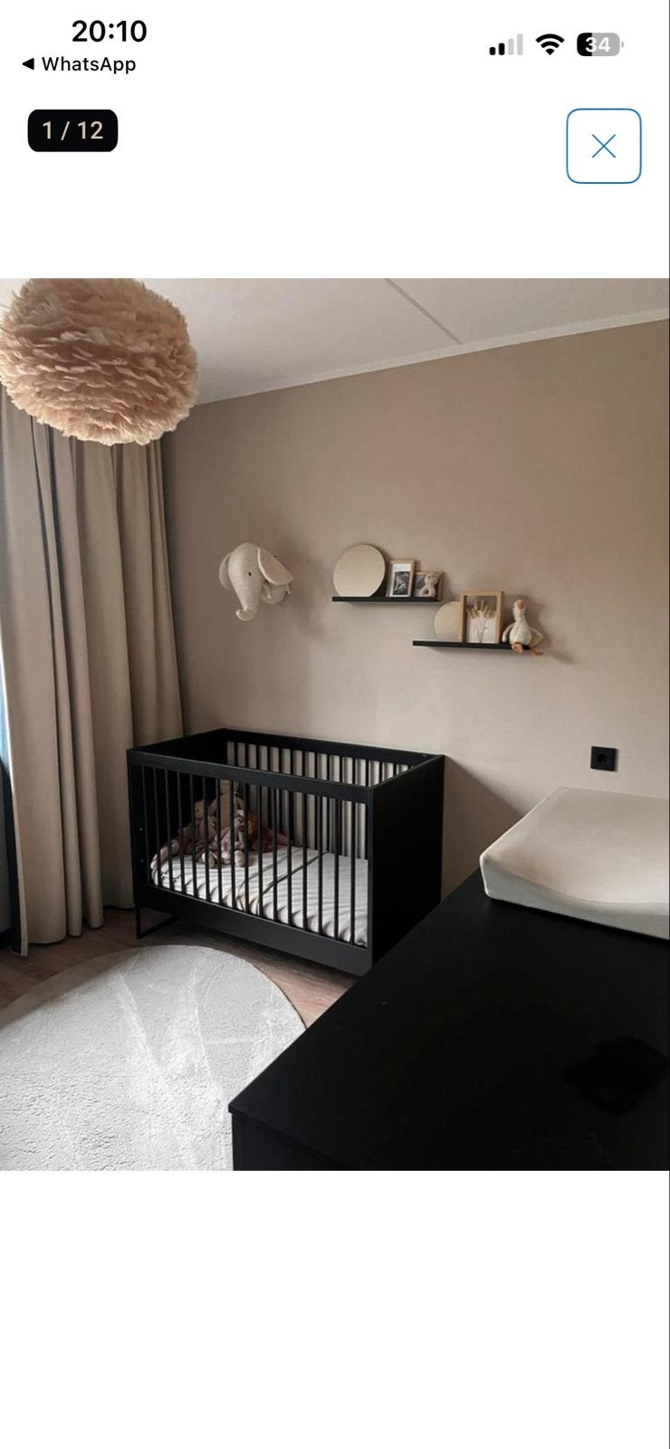 Kidsmill Modular Babykamer - Zwart Design, Kinderen en Baby's, Ophalen, Gebruikt, Jongetje of Meisje