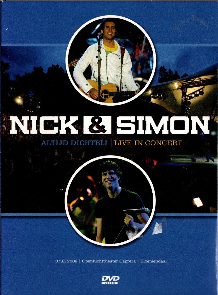 Nick & Simon, Altijd Dichtbij, Live Concert, Alle leeftijden, Ophalen of Verzenden, Zo goed als nieuw