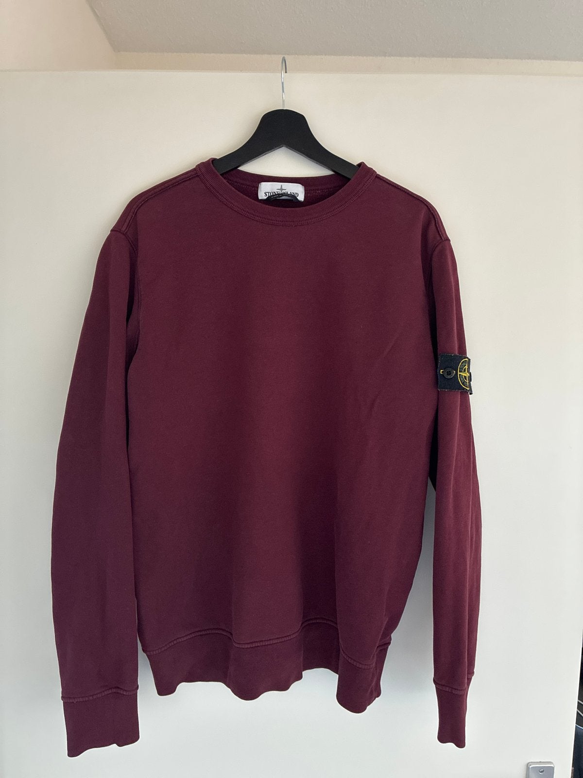 Stone Island trui maat L - Bordeauxrood, Ophalen, Zo goed als nieuw, Maat 52/54 (L), Rood