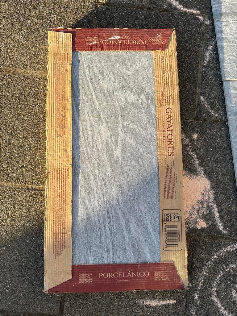 Sanitair Tegel Porcelanico - GAYA FORES - 20 stuks, Ophalen, 60 cm of meer, Keramiek, Nieuw