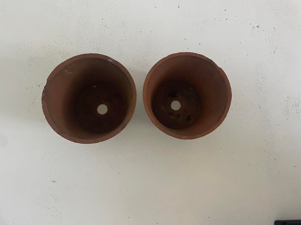 Nieuwe Terracotta potten van Intratuin - D25 H19, 25 tot 40 cm, Rond, Ophalen of Verzenden, Minder dan 40 cm