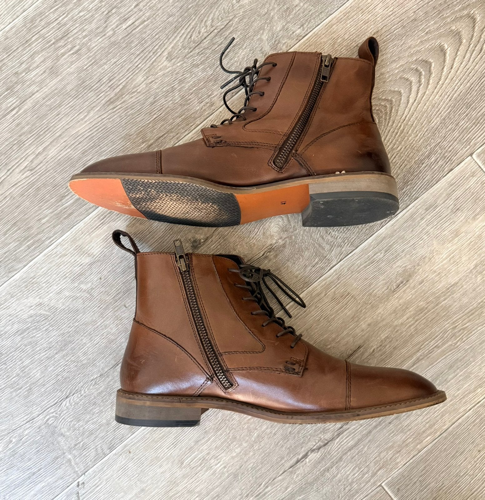 Pier one leren schienen maat 41, Kleding | Heren, Schoenen, Ophalen of Verzenden, Zo goed als nieuw, Bruin