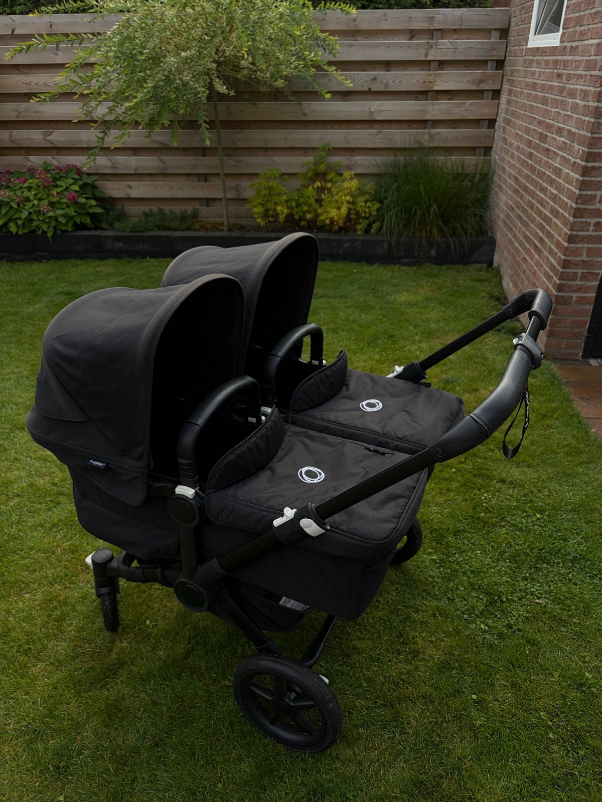 Bugaboo Donkey 5 twin incl voetenzak en adapter, Ophalen, Gebruikt, Combiwagen, Duowagen