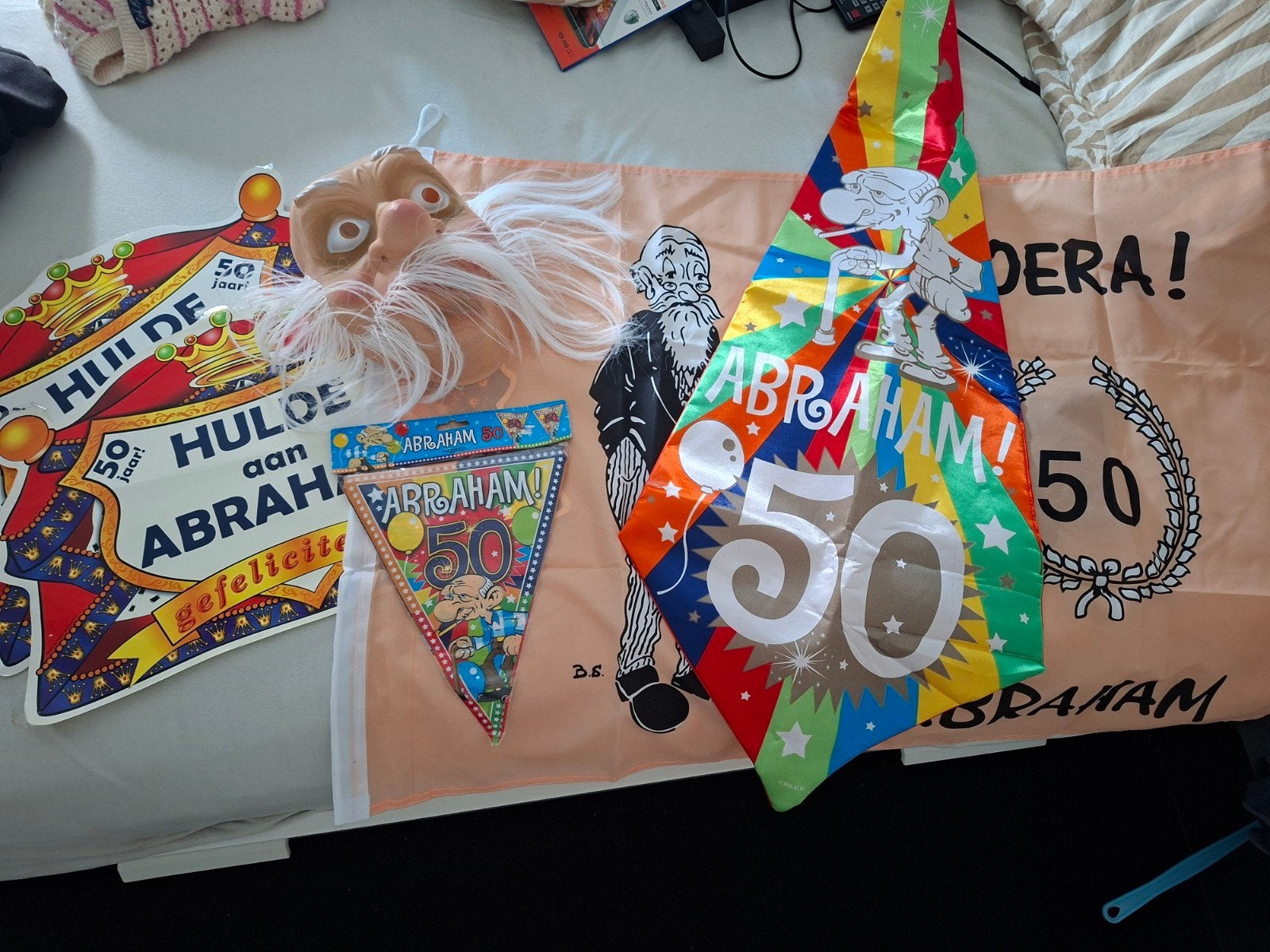 Arbaham 50 jaar, Ophalen, Versiering, Abraham of Sarah