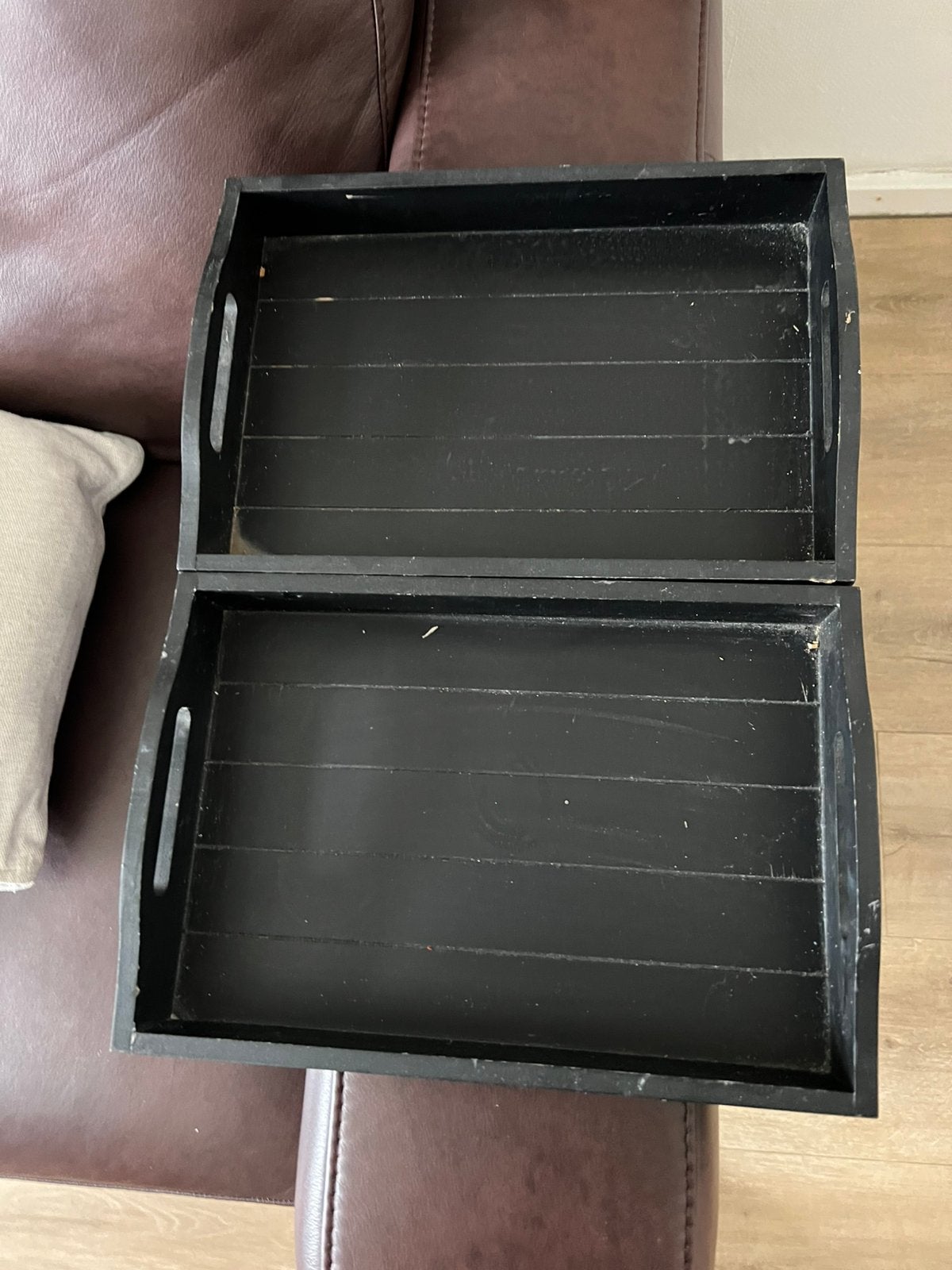 Ikea Bank dienblad : bank tafeltje , 2 voor €7, Gebruikt, Ophalen of Verzenden, Overige typen, Inklapbaar