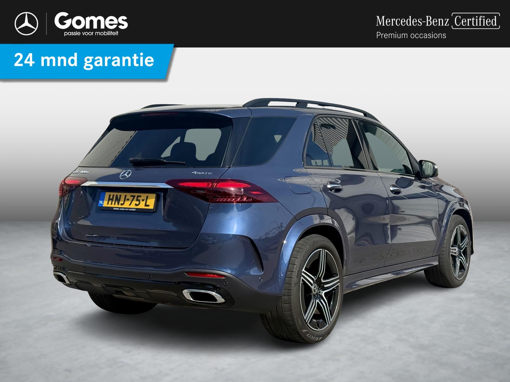 Mercedes-Benz GLE-klasse 400 e 4MATIC AMG Line Premium Plus, Auto's, Mercedes-Benz, Automaat, Gebruikt, 4 cilinders, Blauw