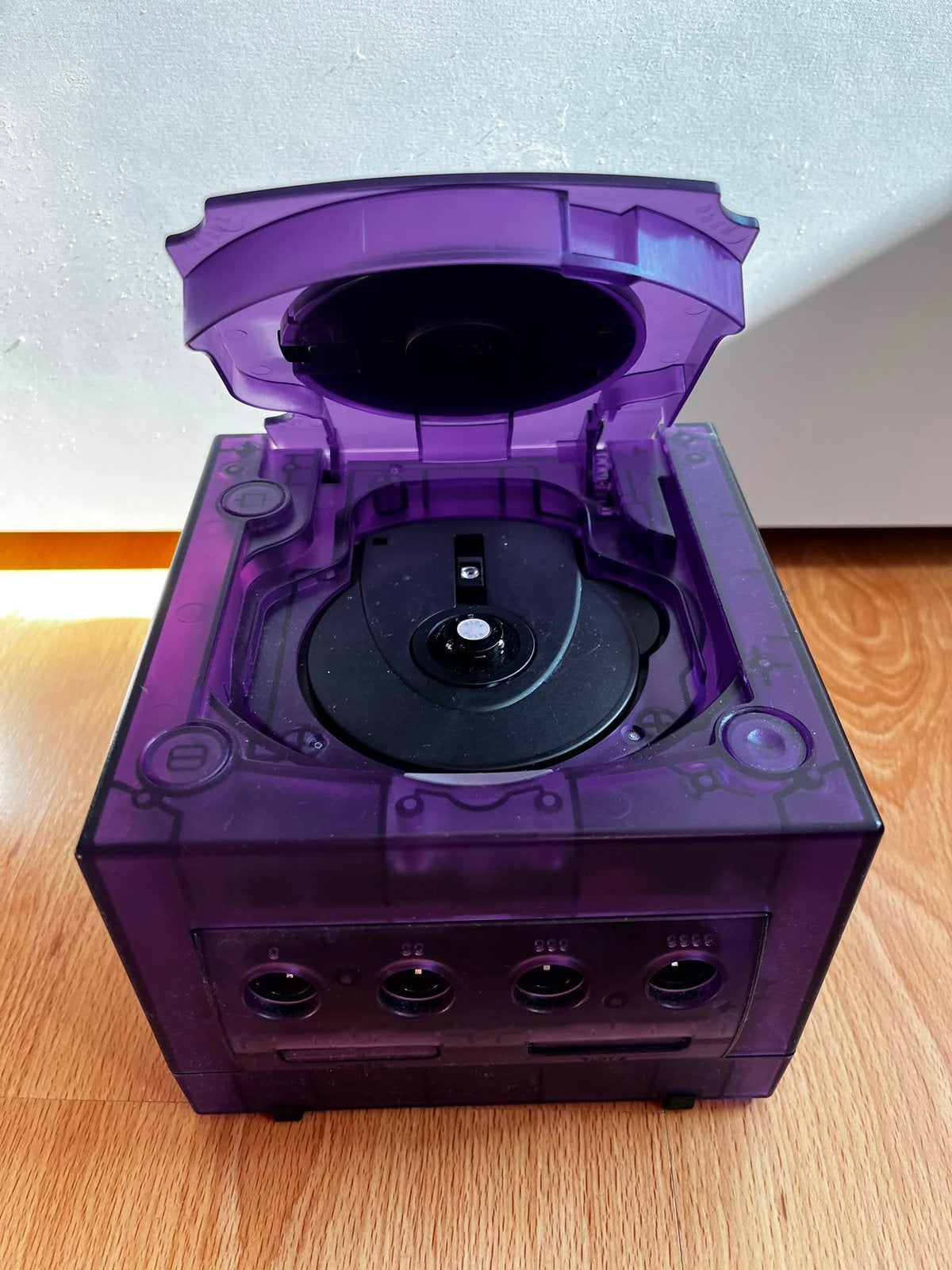 Nintendo gamecube custom case, Ophalen of Verzenden, Niet werkend, Paars, Zonder controller