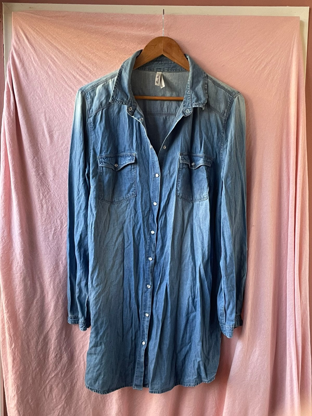 Vintage Look Spijkerblouse 💙🌸, Ophalen of Verzenden, Gedragen, Maat 46/48 (XL) of groter, Blauw