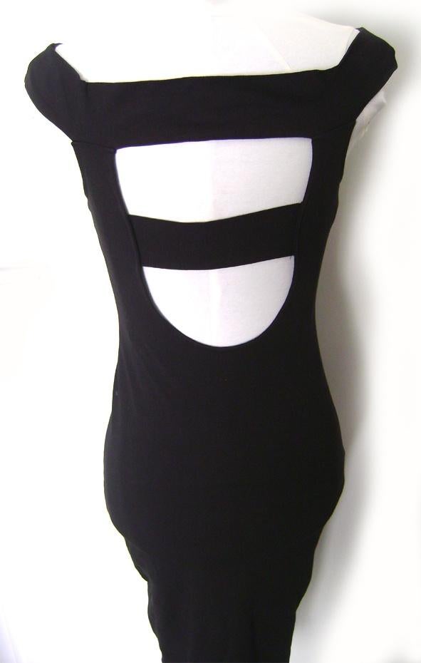 ASOS cut out jurk gothic punk rock retro sexy party concert, Verzenden, Zwart, Zo goed als nieuw, Maat 36 (S)