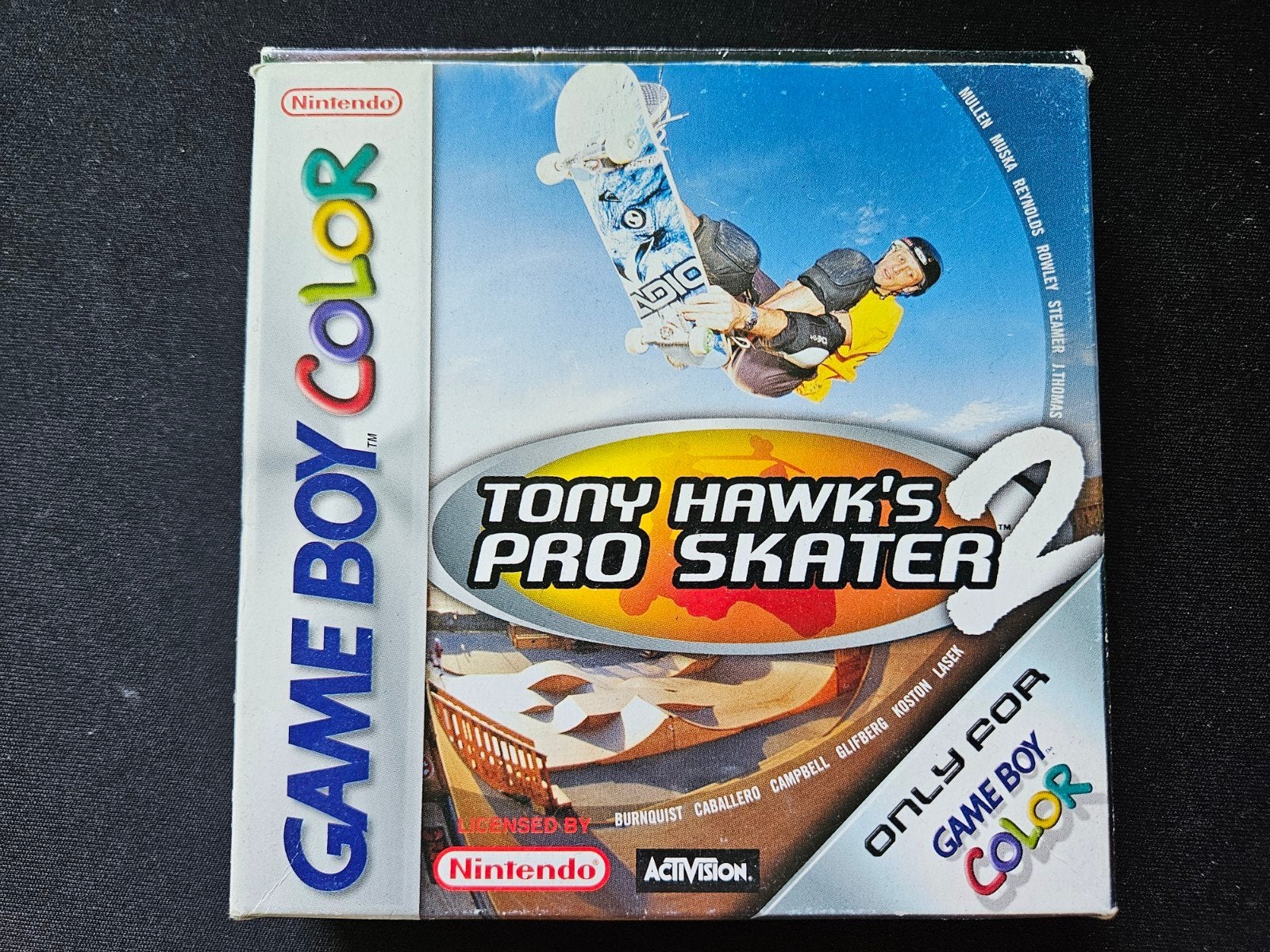 Tony Hawk's pro skater 2 game boy color compleet, 1 speler, Ophalen of Verzenden, Zo goed als nieuw, Vanaf 3 jaar