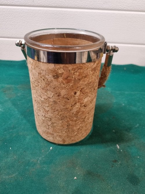 pot glas met kurk en touw, Huis en Inrichting, Ophalen of Verzenden, 'T Olde Gre-j, Info@toldegrej.nl, Endepoelstraat 20f Didam
