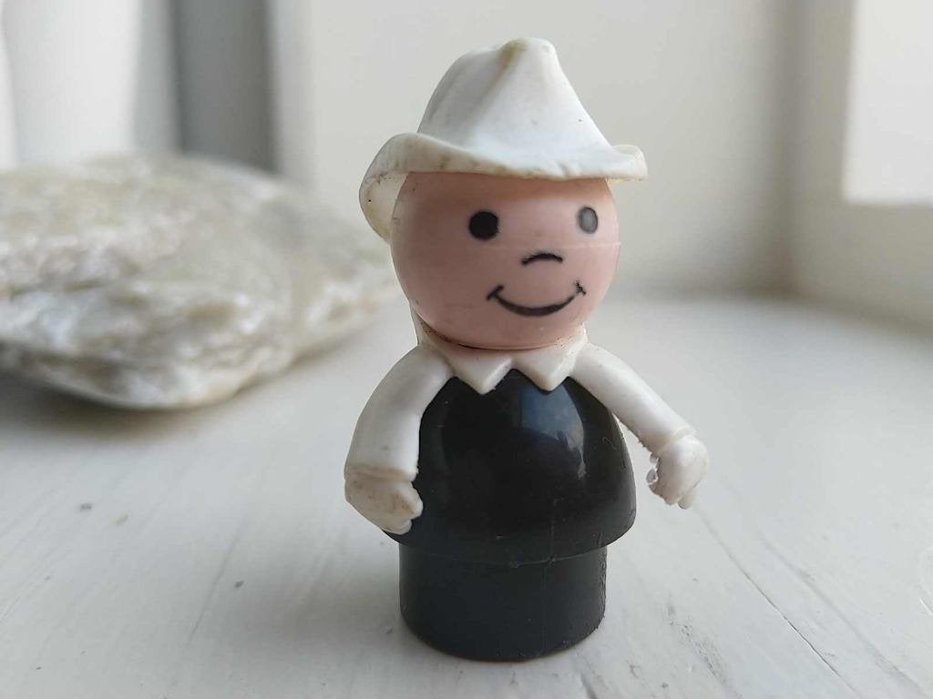 Vintage Fisher-Price Little People Brandweerman, Ophalen of Verzenden, Gebruikt