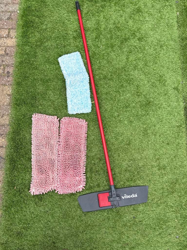 Vileda dweil met steel en 3 extra dweildoeken, Ophalen of Verzenden, Mop of Dweil