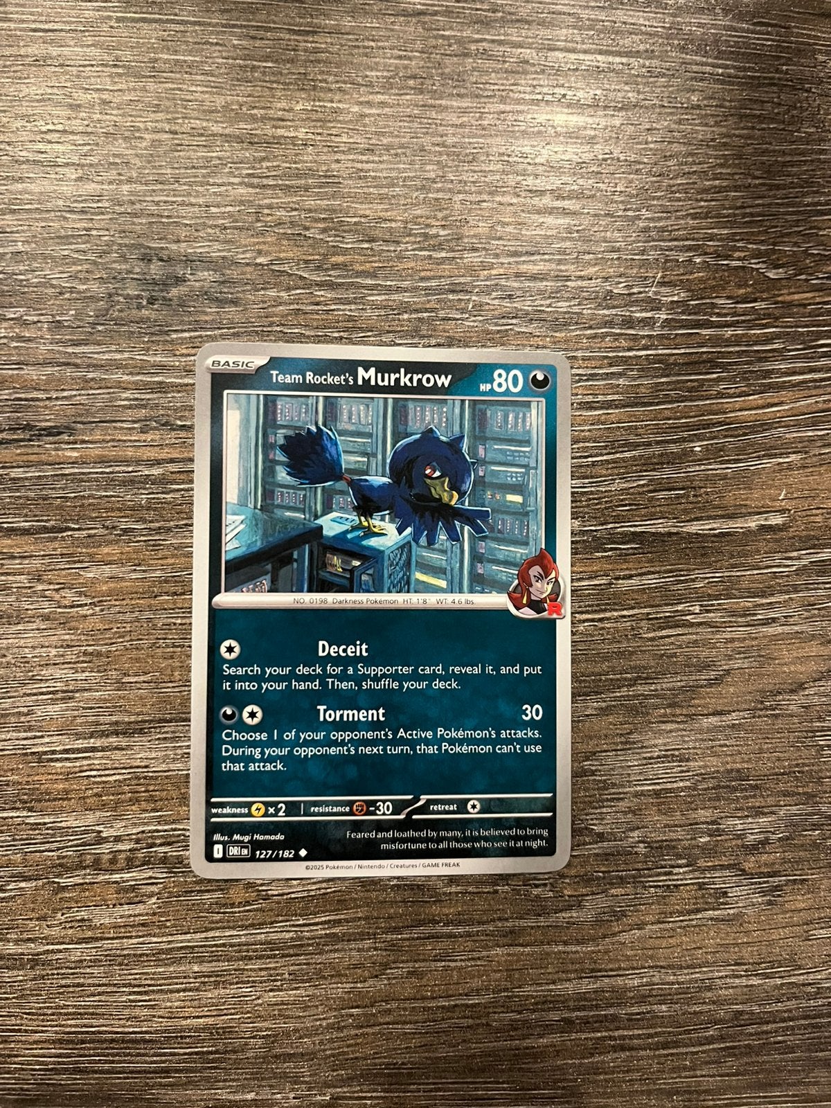 Team Rocket’s Murkrow DRI 127/182, Ophalen of Verzenden, Zo goed als nieuw