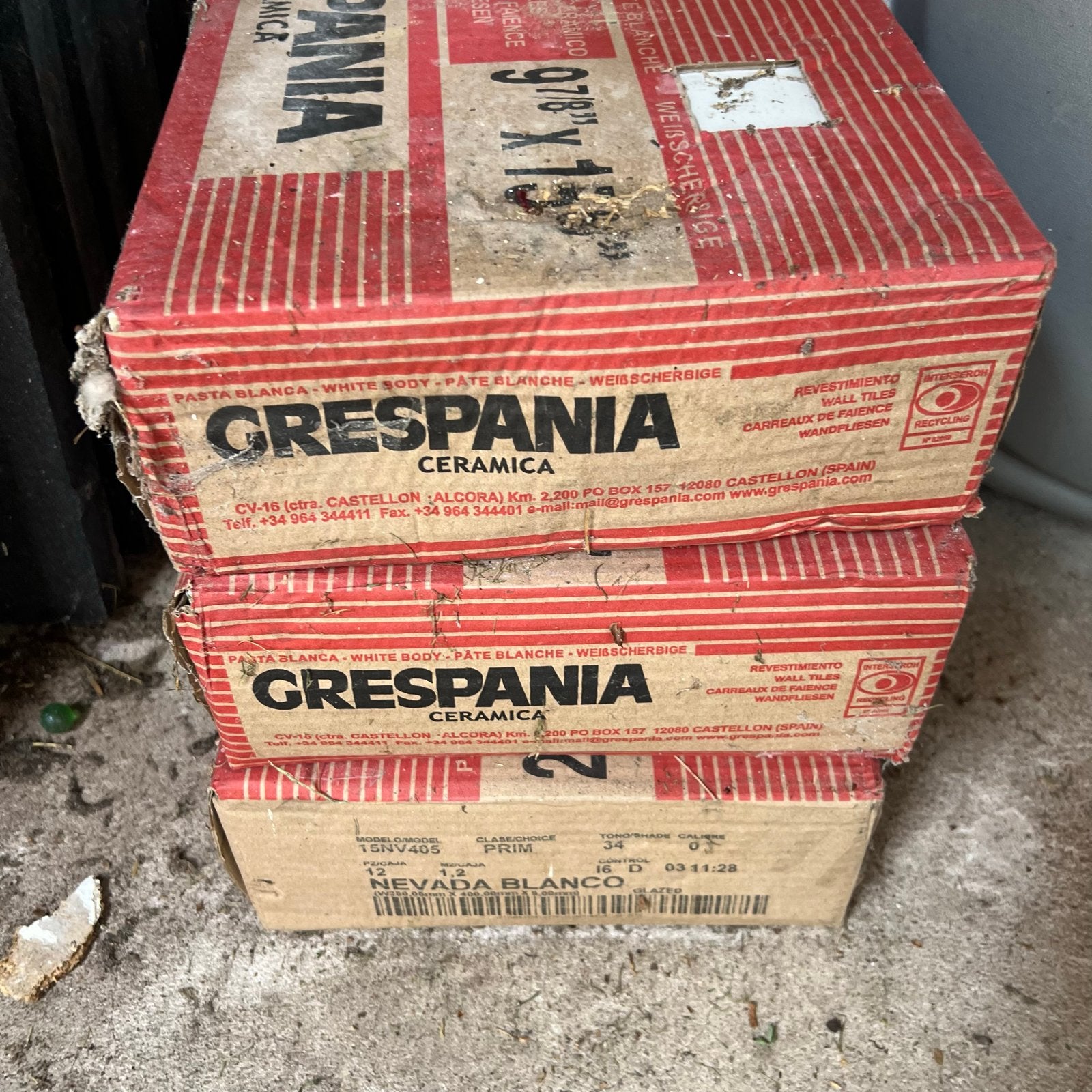 Grespania Nevada Blanco wandtegels 25x40 cm, Ophalen, Nieuw, Minder dan 20 cm, 20 tot 40 cm