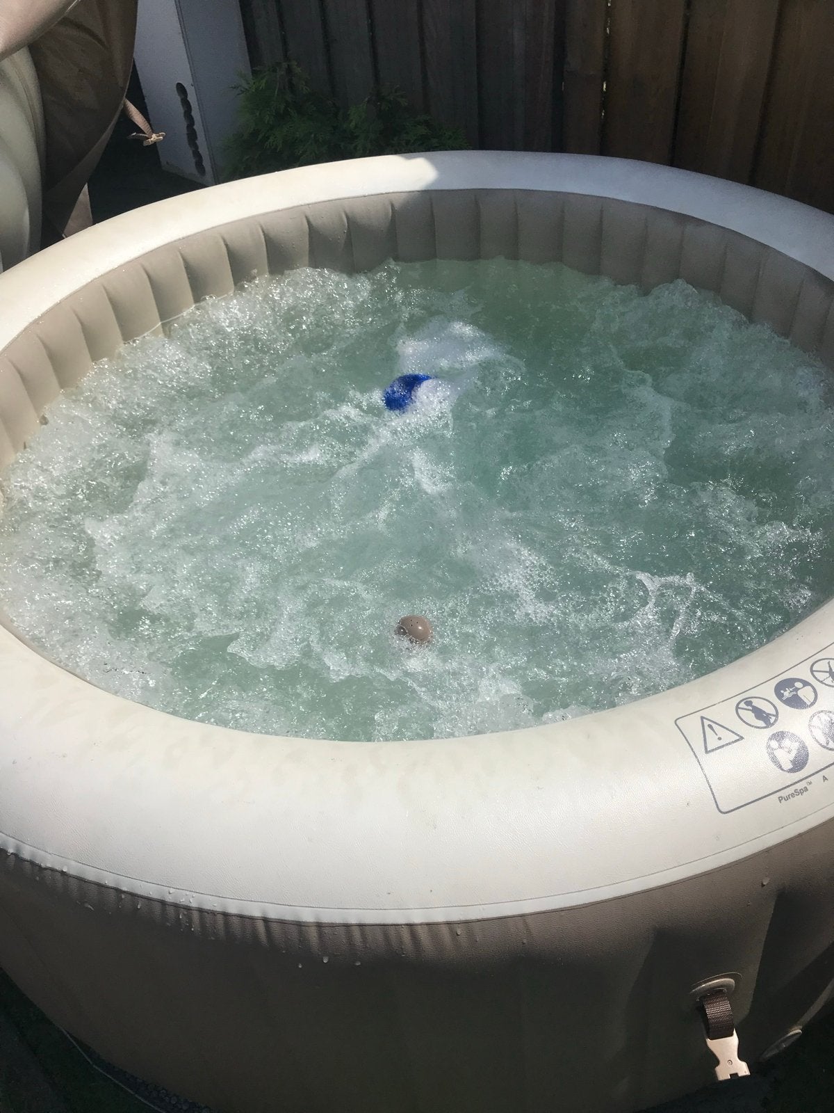 Intex Pure Spa bubbelbad. Lees de tekst., Ophalen, Gebruikt, Minder dan 80 cm, Opblaaszwembad