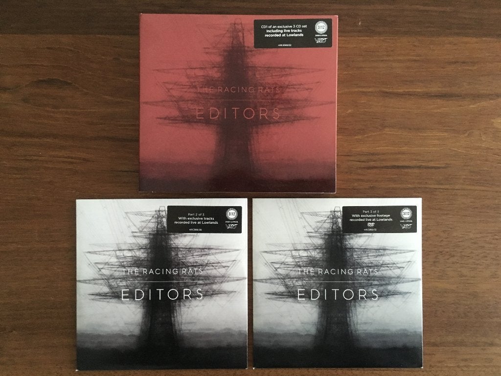 2Cd+Dvd Single Set Editors Racing Rats Compleet (NL only!), Cd's en Dvd's, Cd's | Pop, Nieuw in verpakking, Ophalen of Verzenden