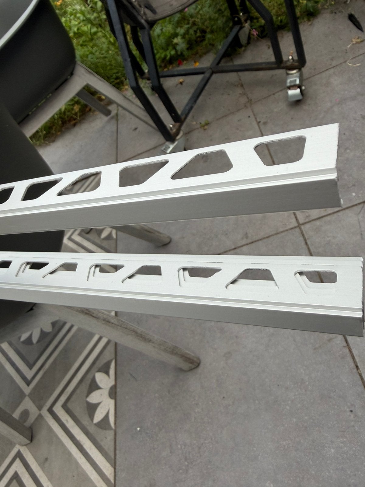 Tegelprofielen 4 stuks, 300cm x 1,1 cm aluminium, Ophalen, Nieuw, Overige materialen, Overige typen