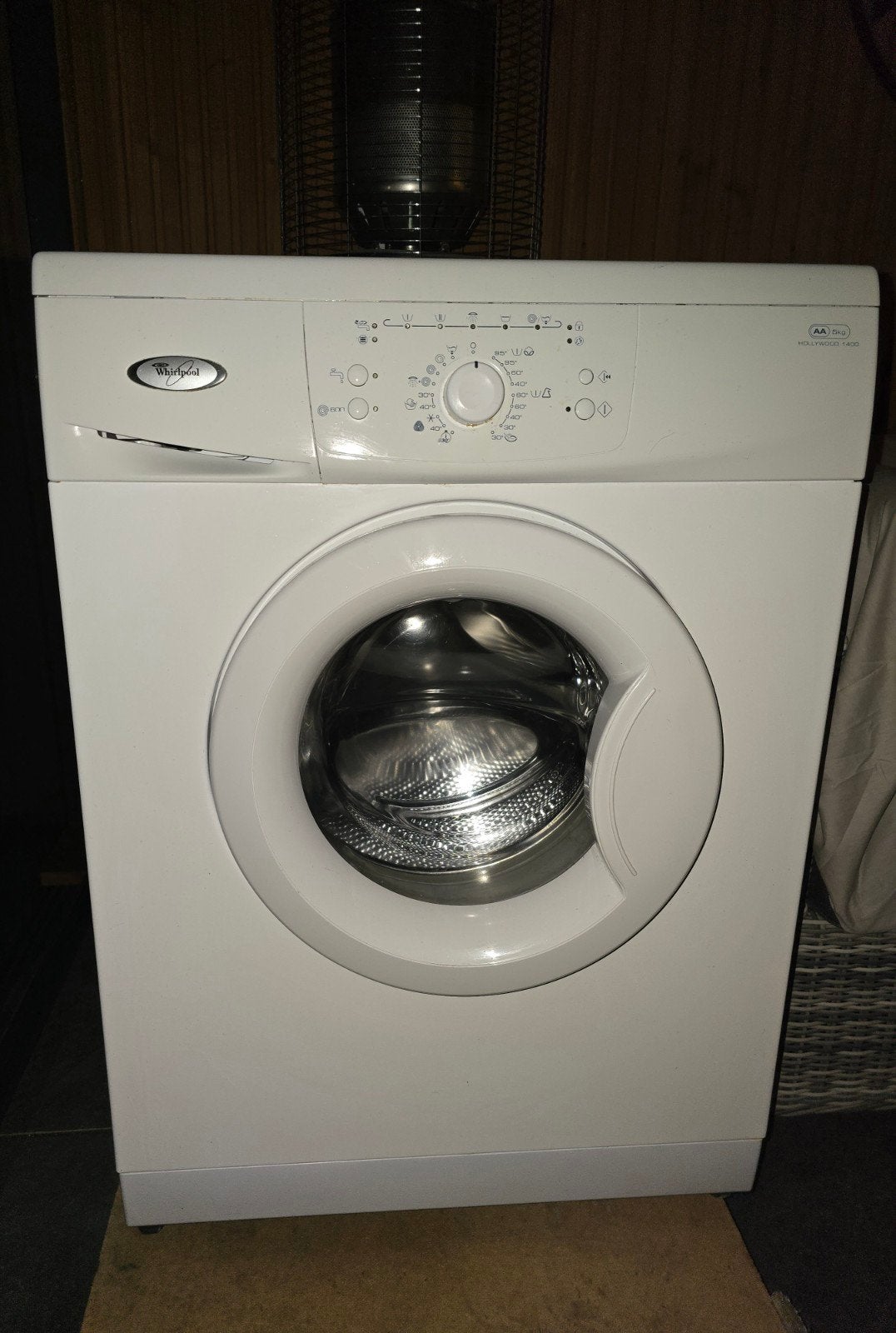 Whirlpool Hollywood 1400 Wasmachine - 5kg, AA-klasse, Ophalen, Gebruikt, 4 tot 6 kg, Overige typen