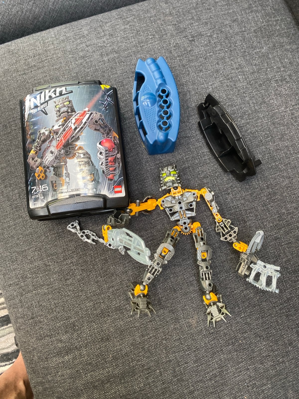 Lego Bionicle Inika Toa Hewkii 8730 - Compleet met doos, Ophalen of Verzenden, Zo goed als nieuw, Overige merken