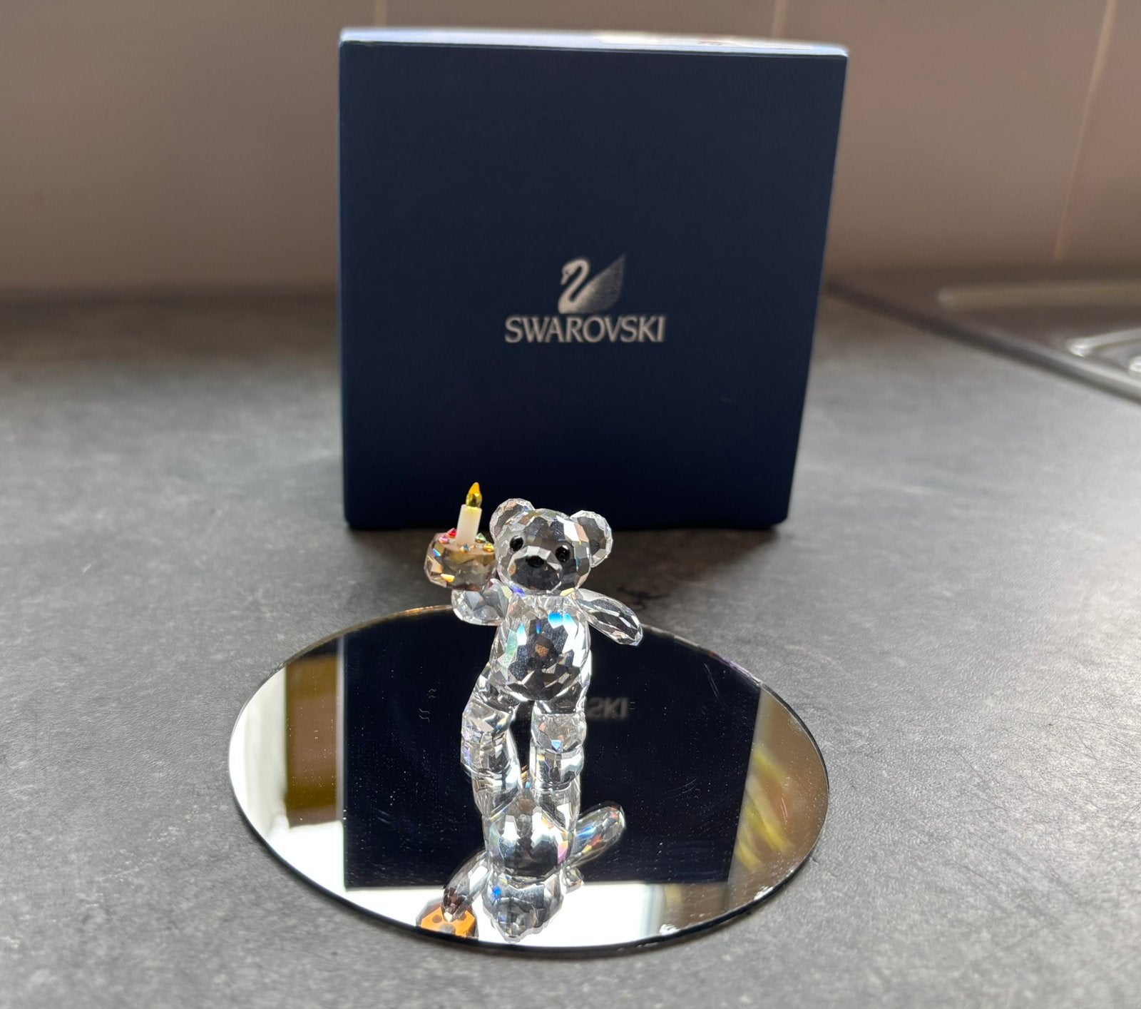 Swarovski kris beer your big day, Ophalen of Verzenden, Zo goed als nieuw, Figuurtje