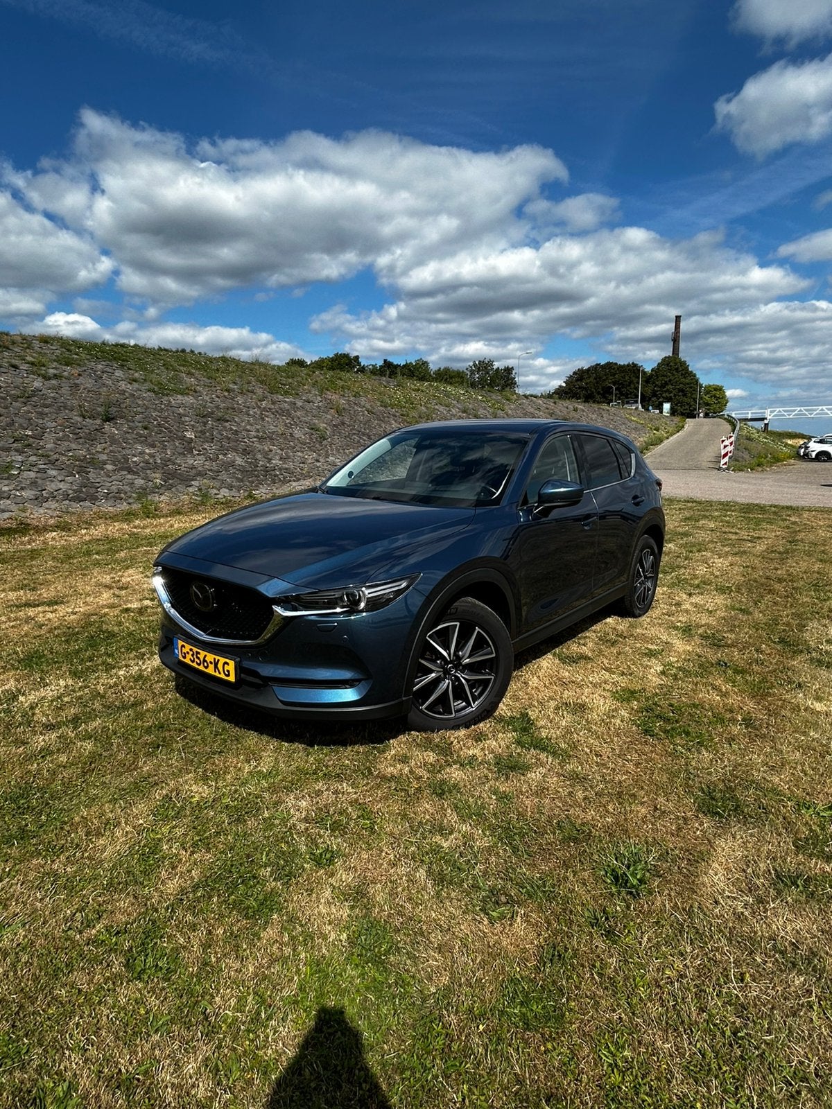 Mazda CX-5 2.5 Skyactiv-g 194pk 4WD Aut 2018 Blauw, Auto's, Mazda, Particulier, CX-5, 4x4, ABS, Achteruitrijcamera, Adaptieve lichten