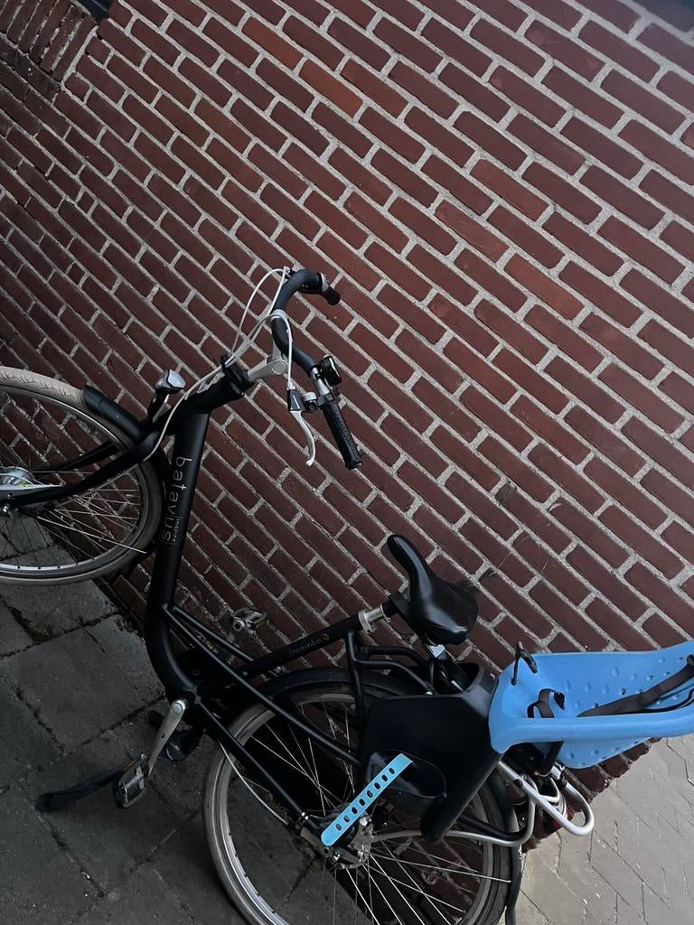 Batavius fiets met kinderachterzitje, Ophalen, 2 zitjes, Zo goed als nieuw, Batavus