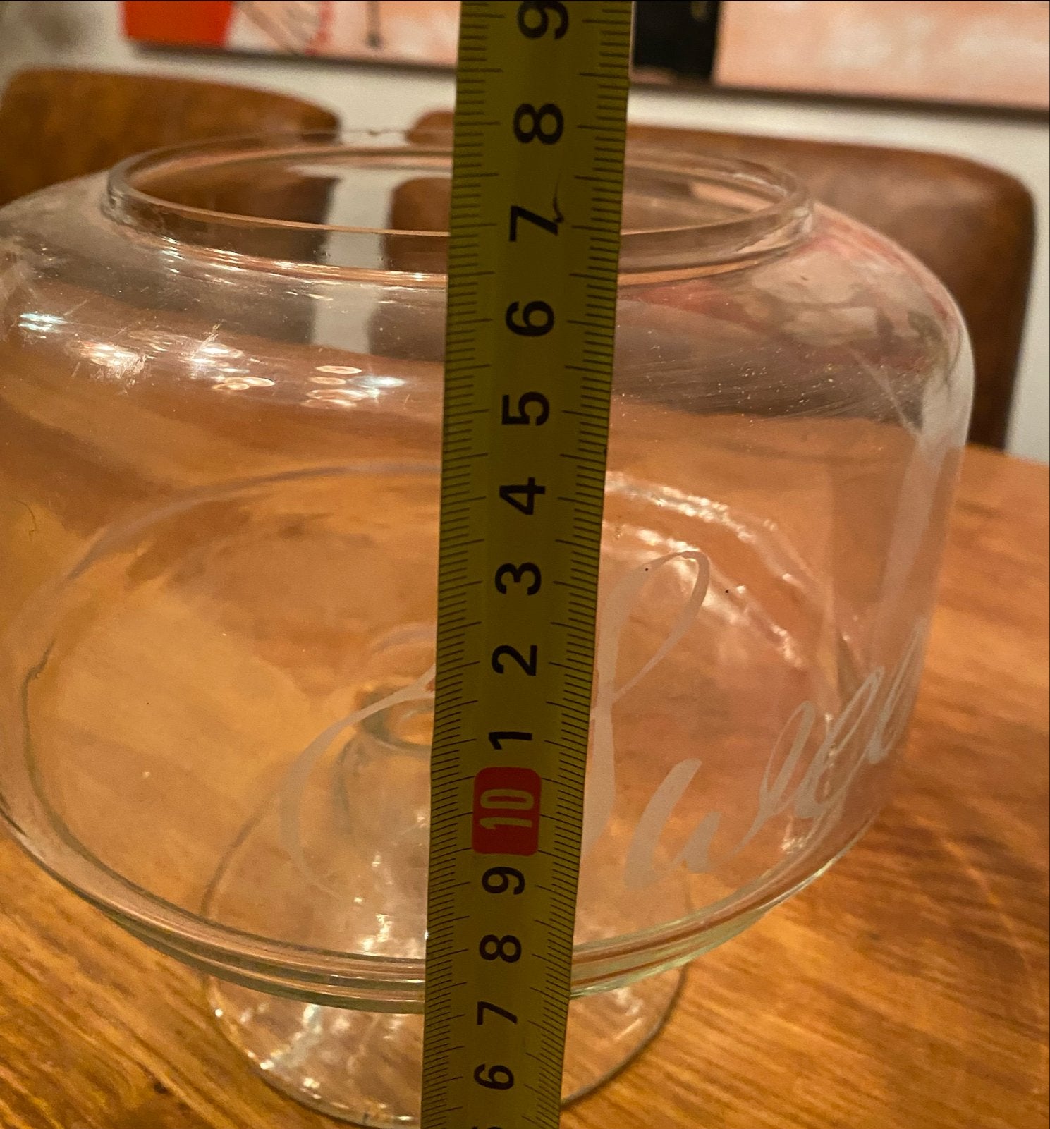 Glazen snoeppot met deksel, Ophalen, Gebruikt, Glas