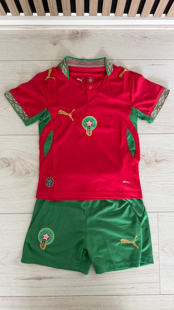 Marokko kids tenue WK 2026 rood 98 t/m 164 wk shirt 2026, Sport en Fitness, Voetbal, Maat XS of kleiner, Ophalen of Verzenden