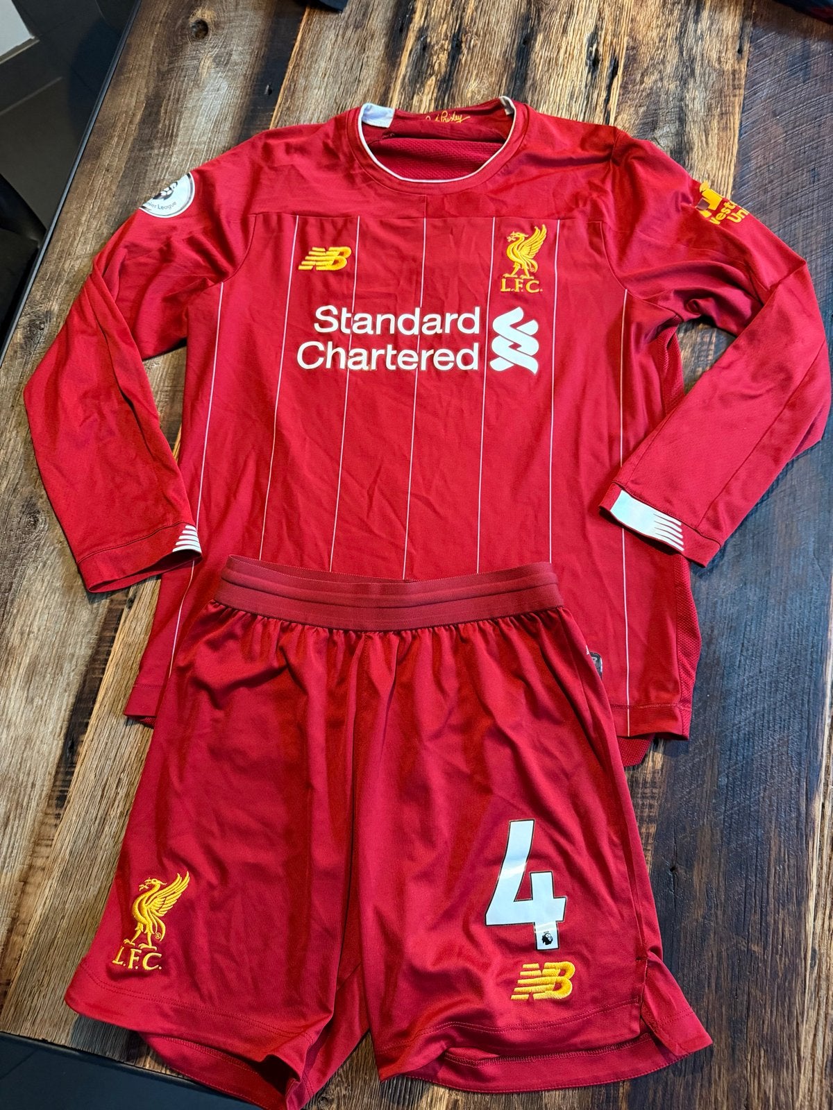 Liverpool voetbalpakje Virgil van Dijk - New Balance, Ophalen of Verzenden, Gebruikt