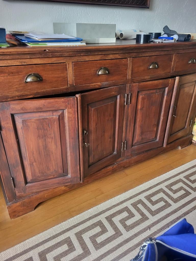 Prachtige apothekerskast / dressoir - massief hout, 150 tot 200 cm, Ophalen of Verzenden, Zo goed als nieuw, Klassiek, Landelijk