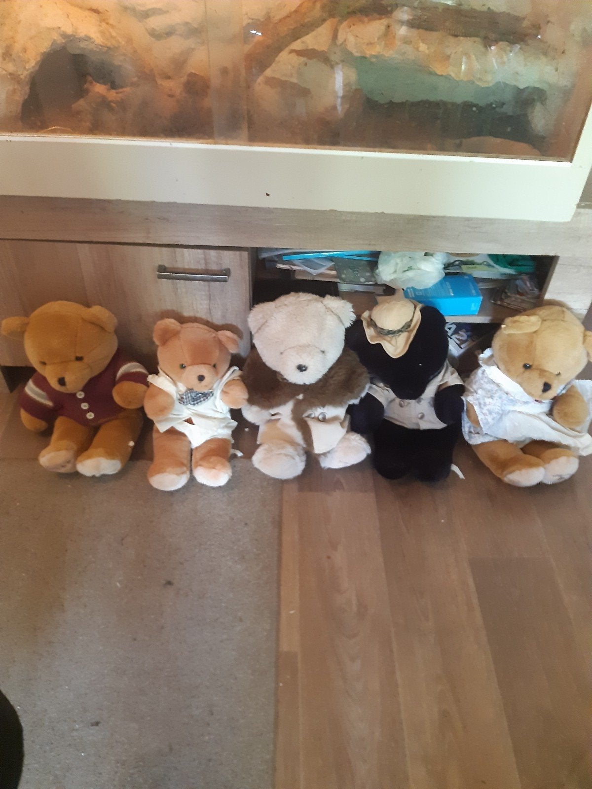 Mooie berenfamilie van de Bijenkorf, Gebruikt, Overige merken, Beer, Ophalen of Verzenden