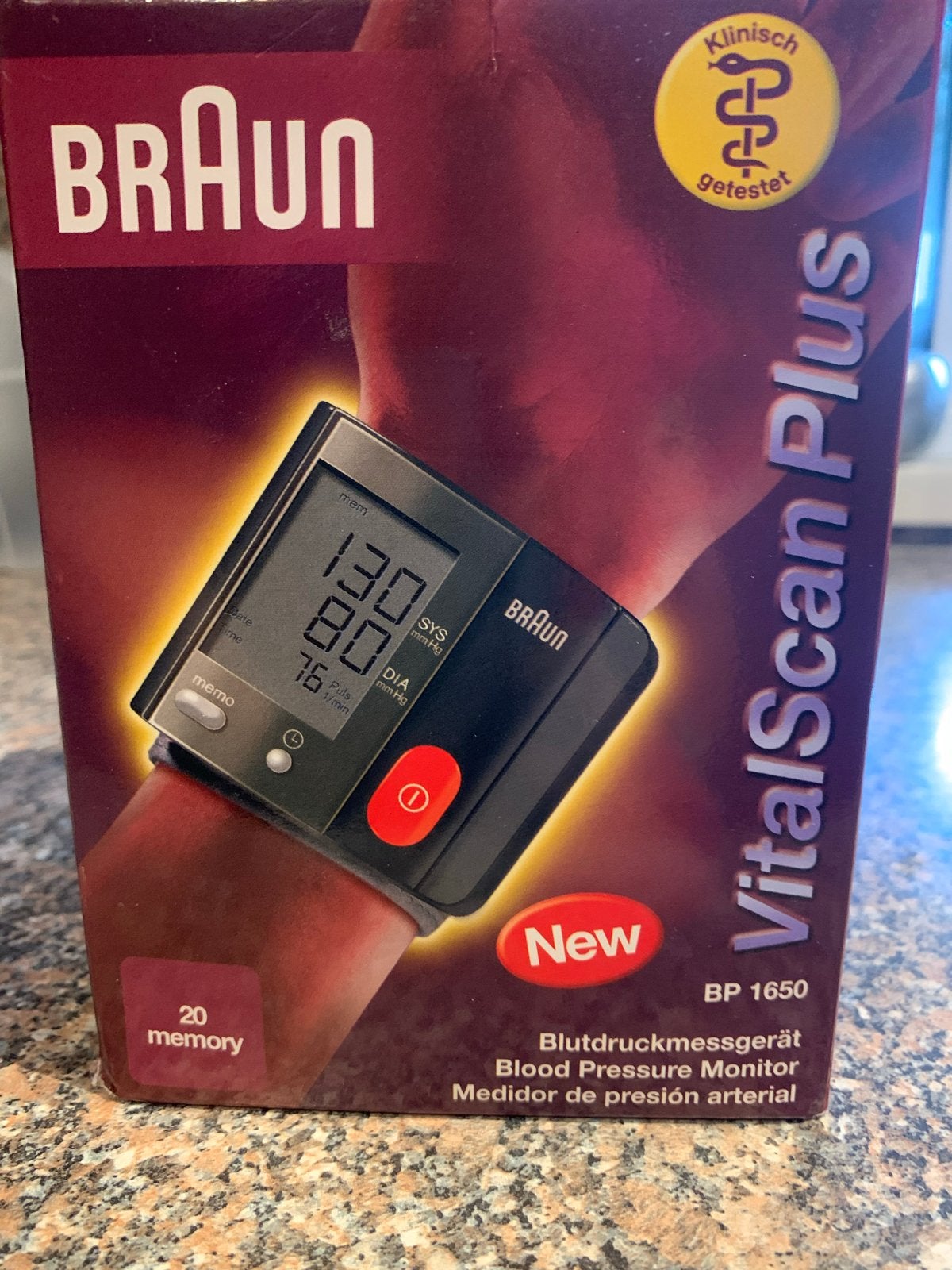 Braun VitalScan Plus BP 1650 Bloeddrukmeter Nieuw, Ophalen of Verzenden, Zo goed als nieuw, Overige typen