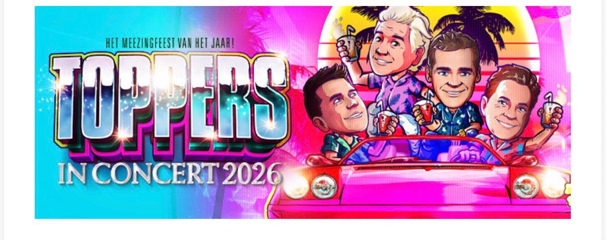 2 kaartjes van de toppers in concert, Tickets en Kaartjes, Twee personen, Juni