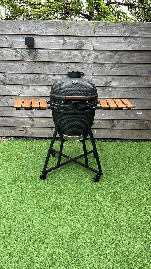 Kamado BBQ houtskool mat Zwart 54 cm zie foto, Ophalen, Zo goed als nieuw