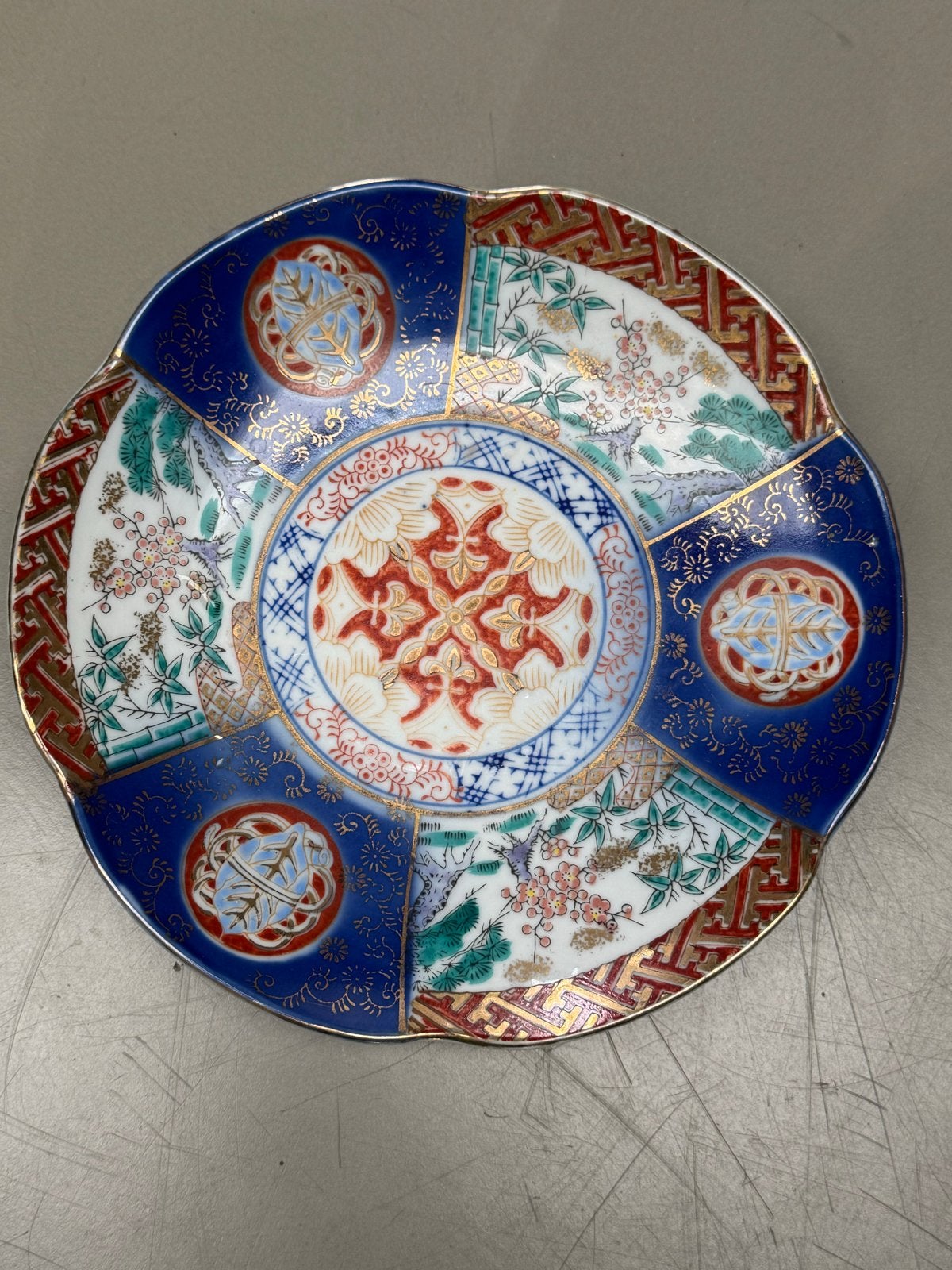 Antiek Japans Imari Porseleinen Schotel, Ophalen of Verzenden