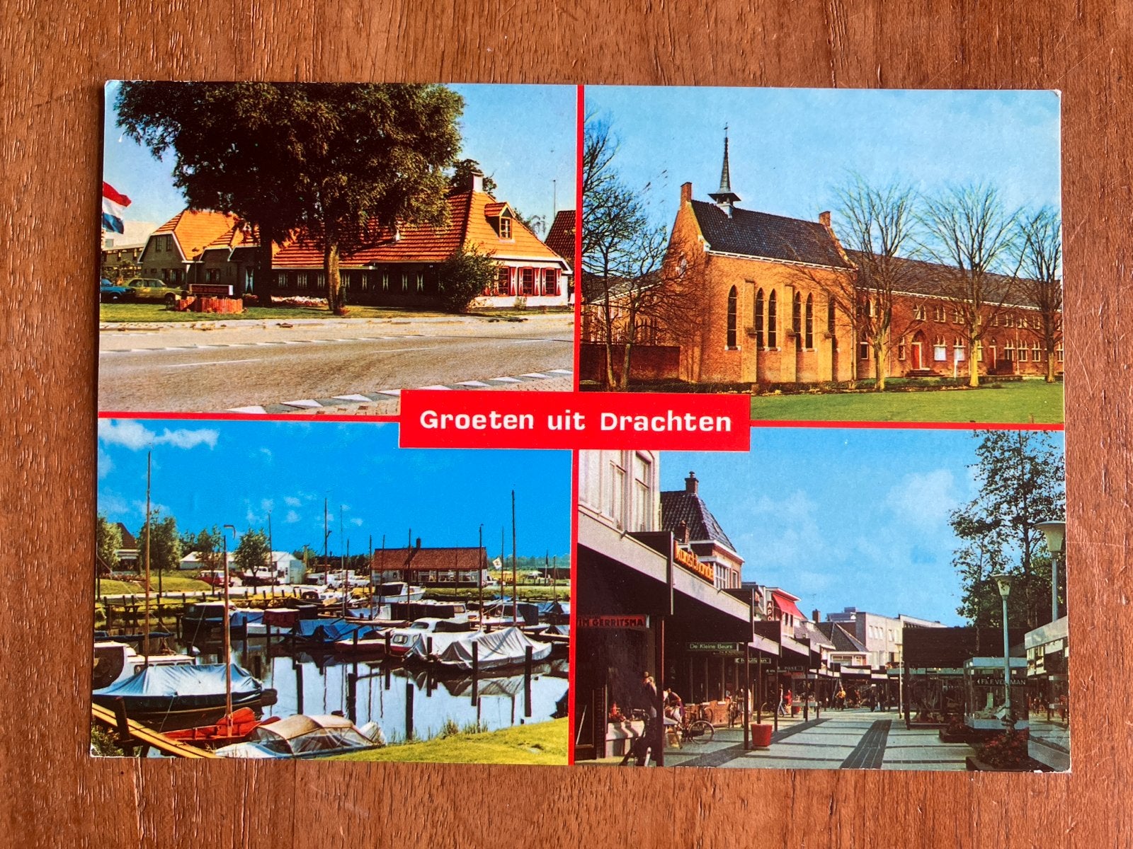 Groeten uit Drachten - 1980, Ophalen of Verzenden, 1960 tot 1980, Gelopen, Friesland