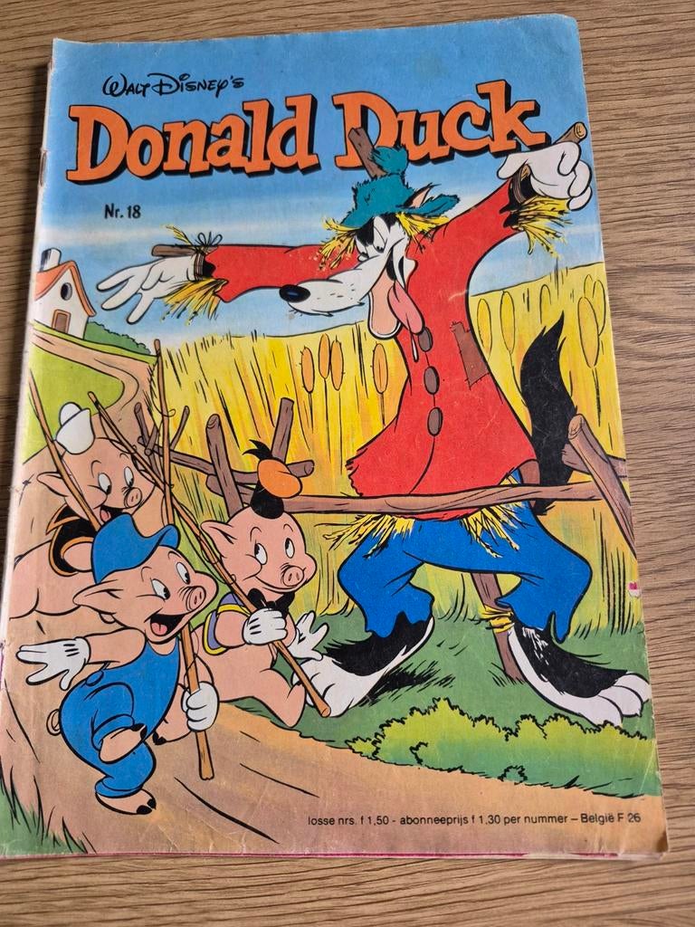 Donald Duck Nr. 18 - Vintage Stripboek, Eén stripboek, Ophalen of Verzenden, Gelezen, Walt Disney