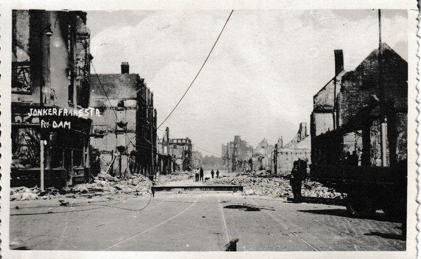 ROTTERDAM - JONKER FRANSSTRAAT na 1940, Ophalen of Verzenden, 1940 tot 1960, Ongelopen, Zuid-Holland