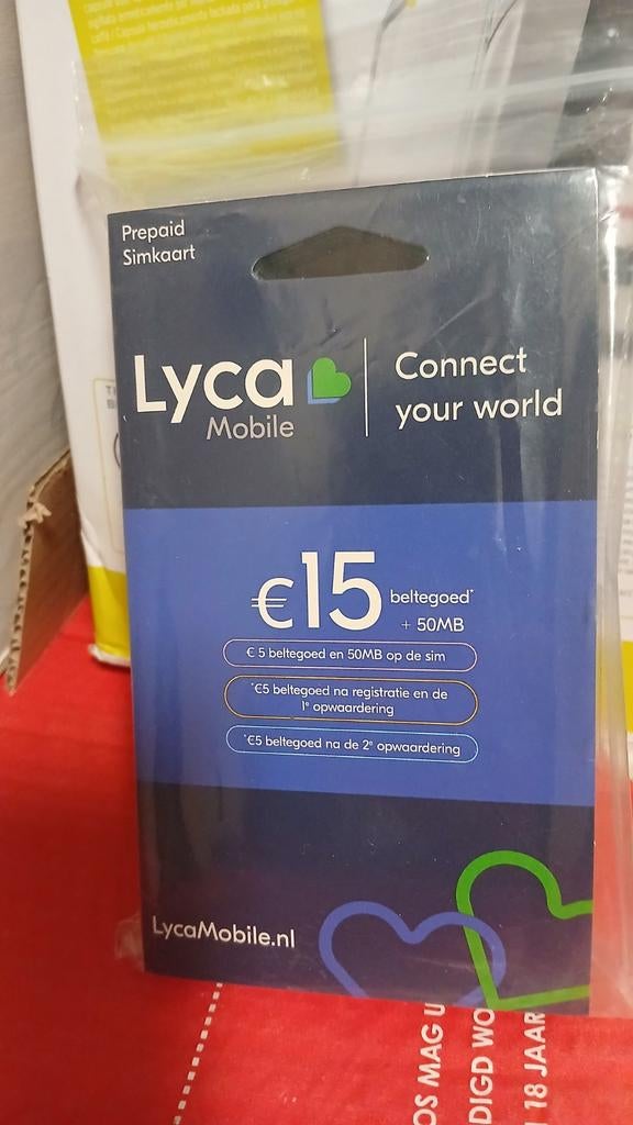 LYCA PREPAID 100 STUKS, Ophalen of Verzenden, Nieuw, KPN, Simkaart