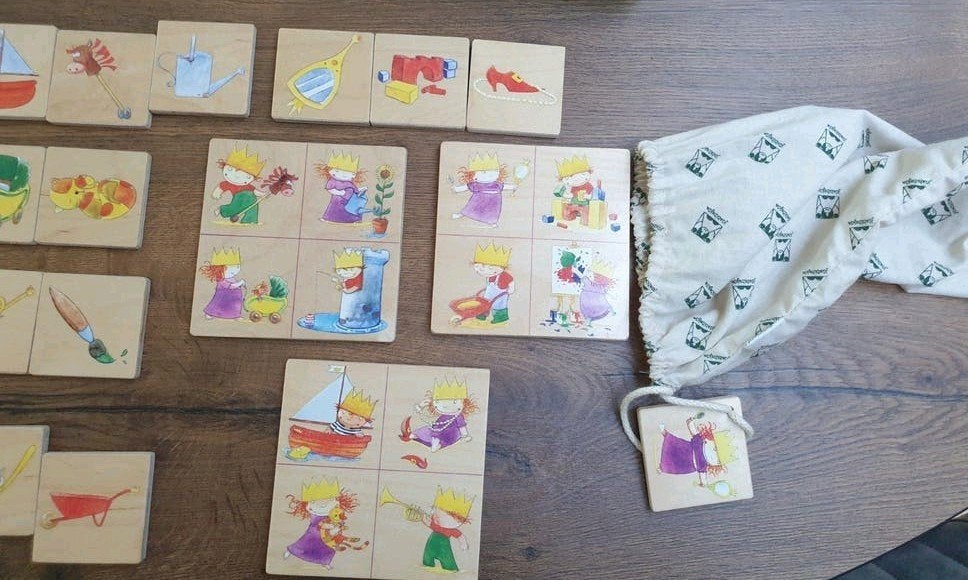 Houten memory/puzzel spel Jan Bibejan, Ophalen of Verzenden, Van hout