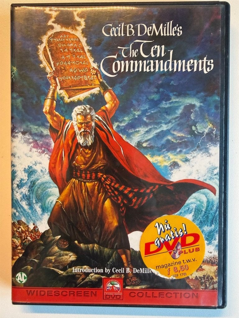 The Ten Commandments (1956) DVD | Actie 5=4, Ophalen of Verzenden, 1980 tot heden, Zo goed als nieuw, Actie en Avontuur