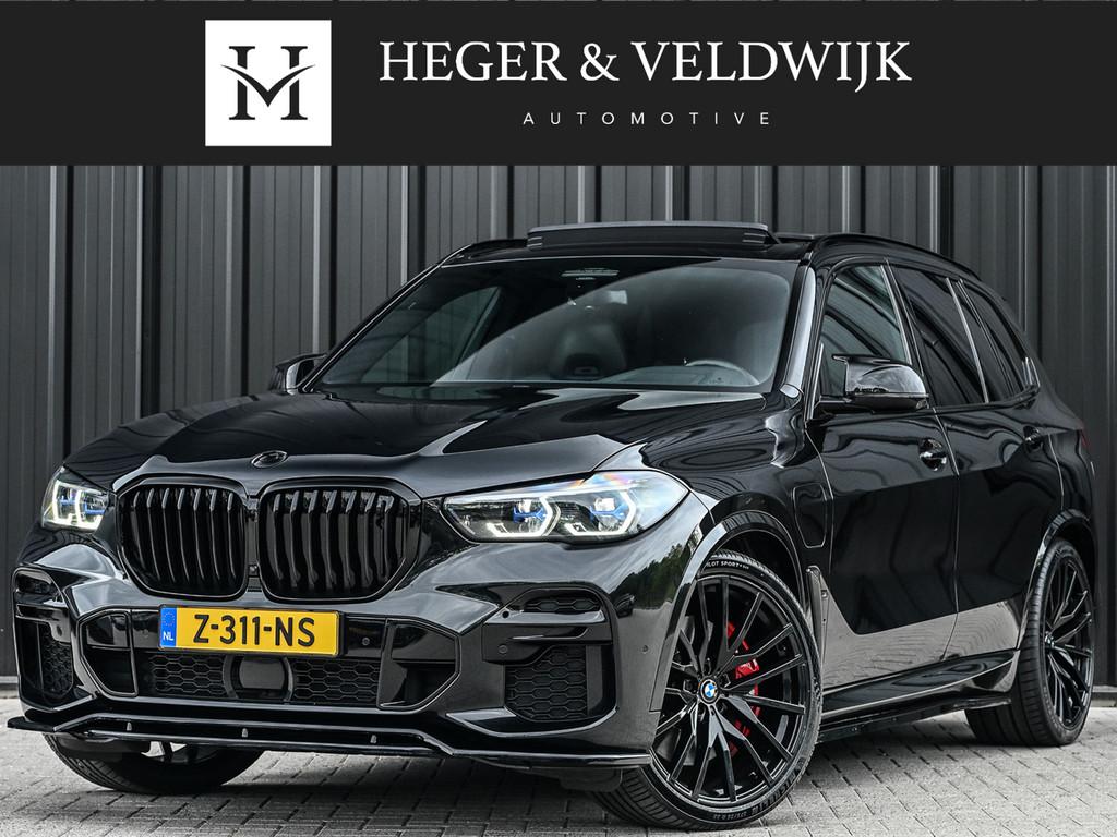 BMW X5 xDrive45e High executive M Sport | M-Seats | Luchtver, Gebruikt, 394 pk, Zwart, Leder
