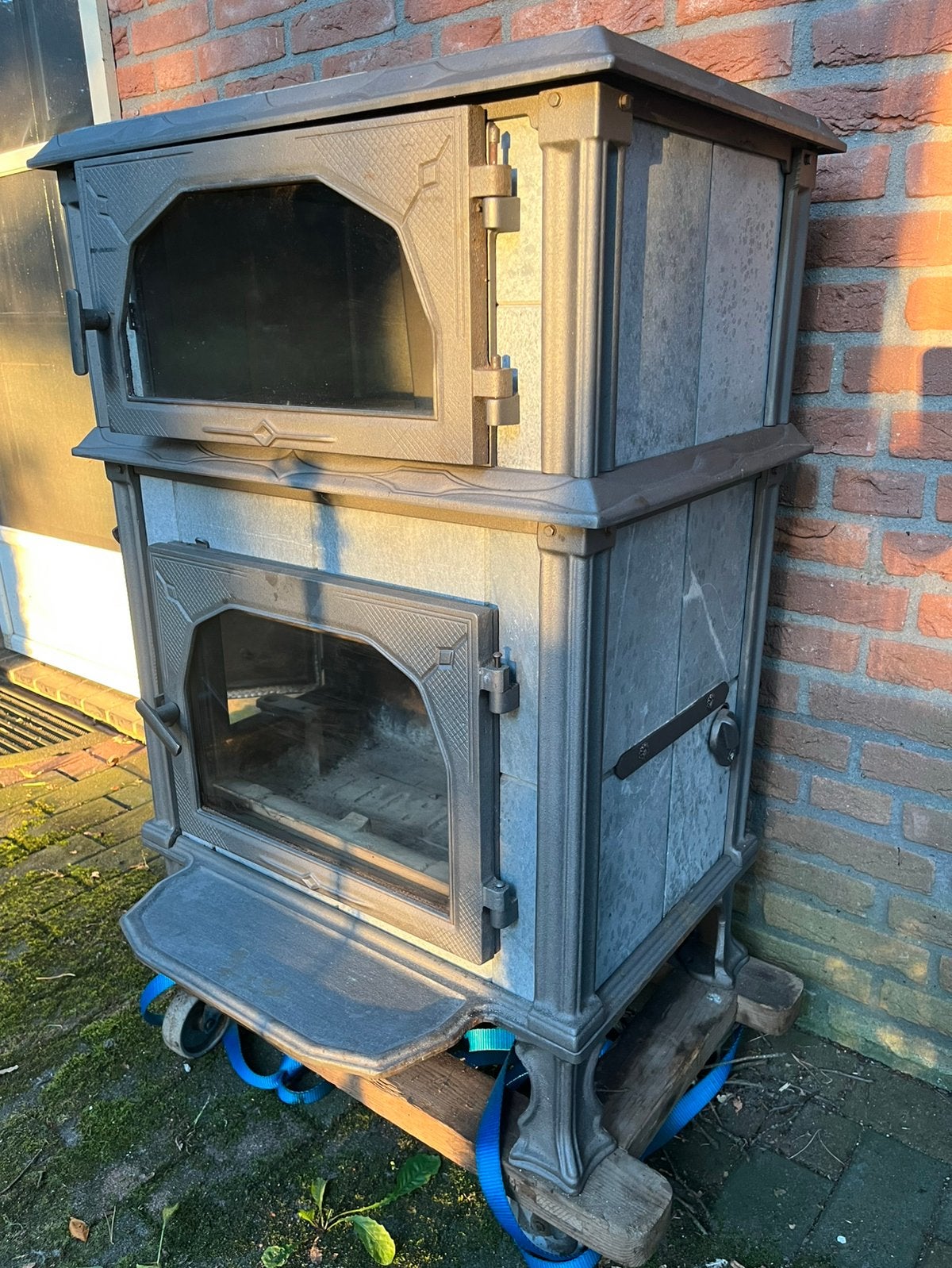 Altech Vision Gourmet speksteenkachel, houtkachel, Ophalen, Zo goed als nieuw, Hout, Houtkachel